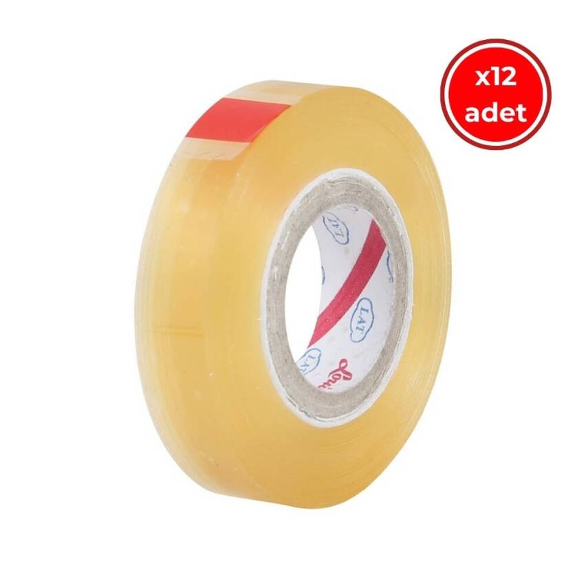 Louis Tape Selefon Bant, 12 Adet, 12 mm x 33 m, Şeffaf, Teneke Kutulu - 1