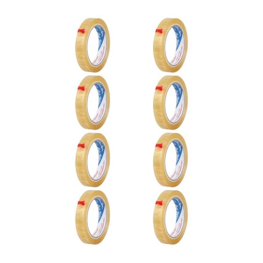 Louis Tape Selefon Bant, 8 Adet, 12 mm x 66 m, Şeffaf, Teneke Kutulu - 2