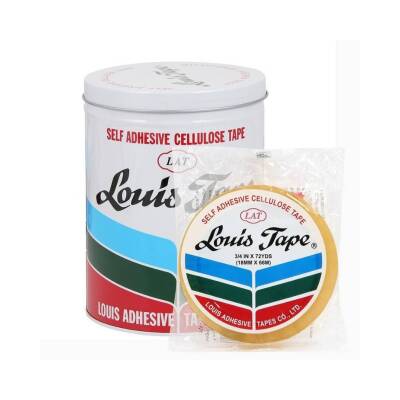 Louis Tape Selefon Bant, 8 Adet, 12 mm x 66 m, Şeffaf, Teneke Kutulu - 3