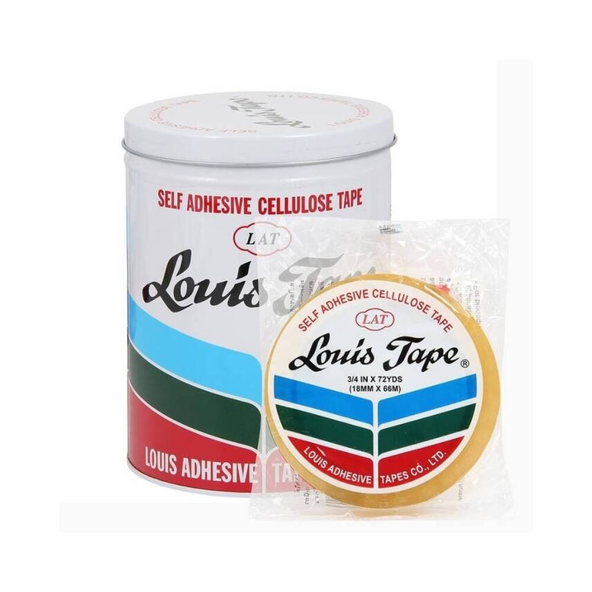 Louis Tape Selefon Bant, 8 Adet, 12 mm x 66 m, Şeffaf, Teneke Kutulu - 3