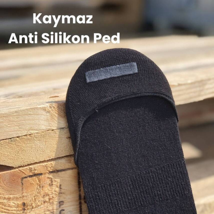 Meristanbul 6'lı Unisex Babet Çorap, 39-42, %80 Pamuklu, Siyah-Beyaz - 5