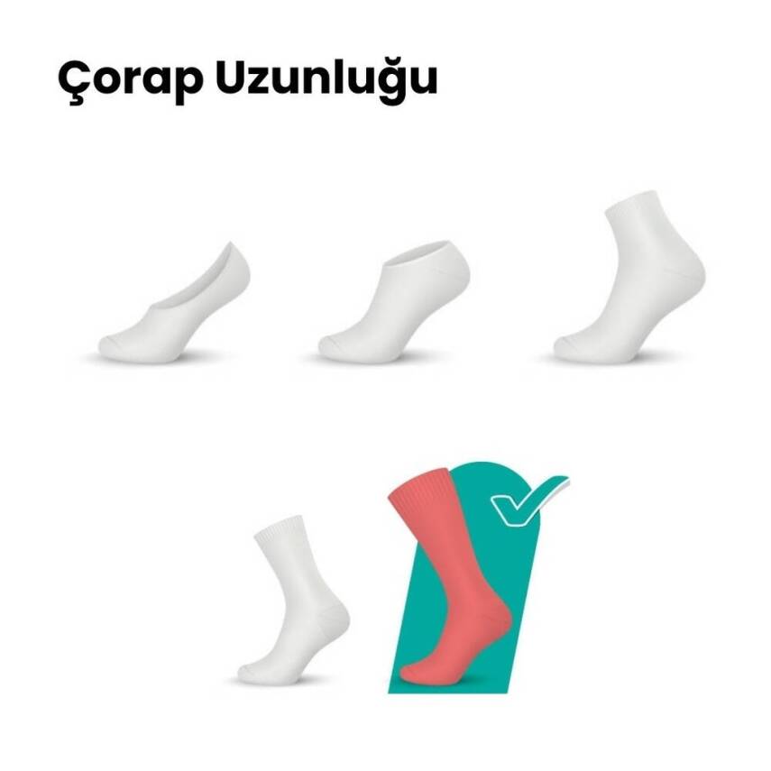 Meristanbul Seyahat Çorabı, 43-46, %65 Pamuklu, Diz Altı, Siyah - 4