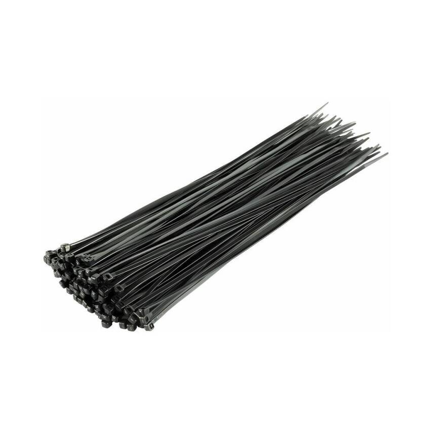 Meşem Kablo Bağı, 100'lü Paket Plastik Kelepçe, 3.6 mm, 150 mm, Siyah - 2