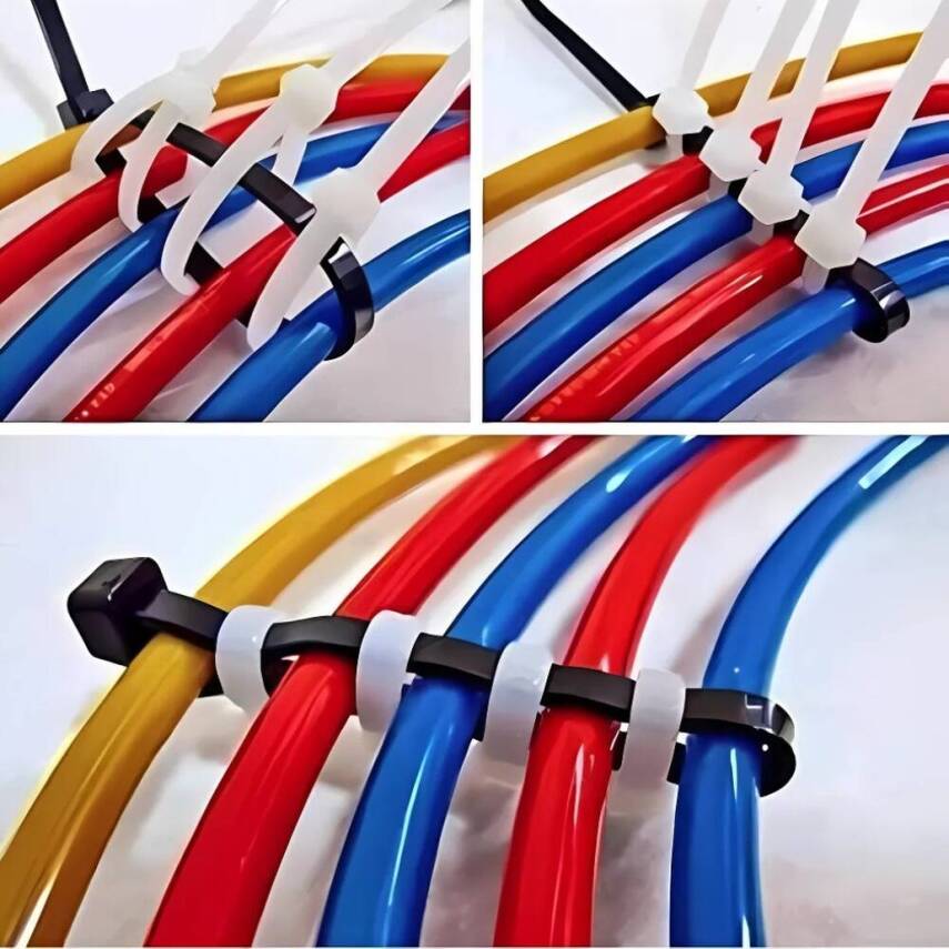 Meşem Kablo Bağı, 100'lü Paket Plastik Kelepçe, 3.6 mm, 150 mm, Siyah - 6