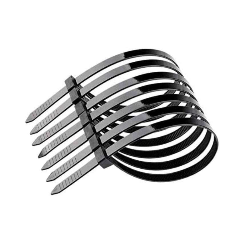 Meşem Kablo Bağı, 100'lü Paket Plastik Kelepçe, 3.6 mm, 150 mm, Siyah - 8