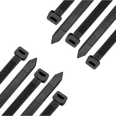 Meşem Kablo Bağı, 100'lü Paket Plastik Kelepçe, 3.6 mm, 200 mm, Siyah - 5