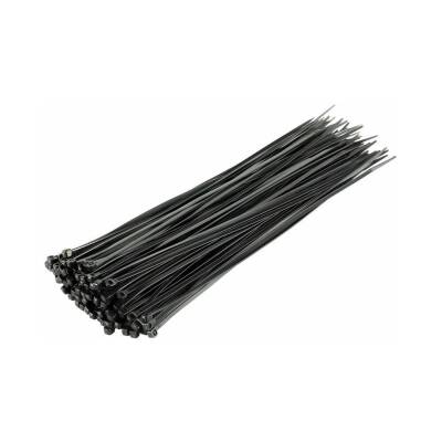 Meşem Kablo Bağı, 100'lü Paket Plastik Kelepçe, 3.6 mm, 250 mm, Siyah - 2