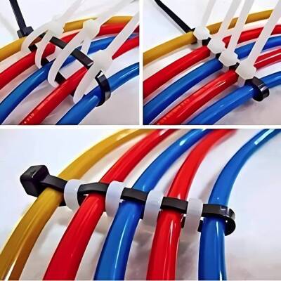 Meşem Kablo Bağı, 100'lü Paket Plastik Kelepçe, 3.6 mm, 250 mm, Siyah - 6