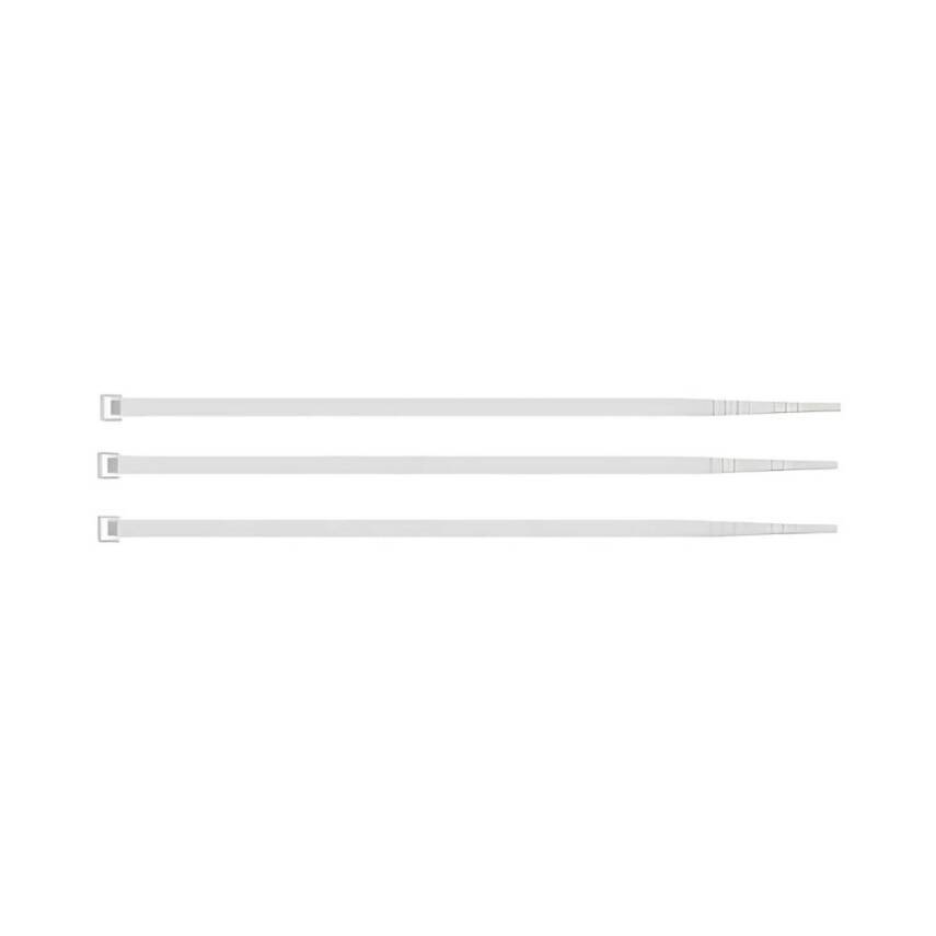 Meşem Kablo Bağı, 100'lü Paket Plastik Kelepçe, 3.6 mm, 370 mm, Beyaz - 2
