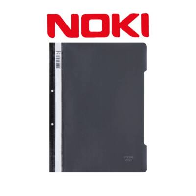 Noki Eco Telli Dosya, 10 Adet, 50'li Paket, A4 Boyut, 2 Delikli, Siyah - 2