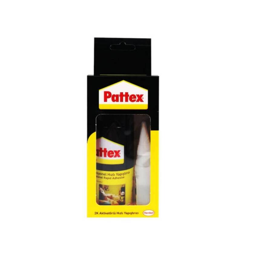 Pattex 2K Hızlı Yapıştırıcı, 100 ml Aktivatör + 25 ml Yapıştırıcı - 1