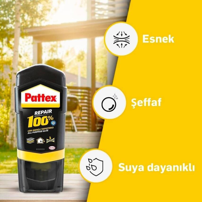 Pattex Çok Amaçlı Yapıştırıcı Repair %100, 50 gr, Dayanıklı ve Güçlü - 6