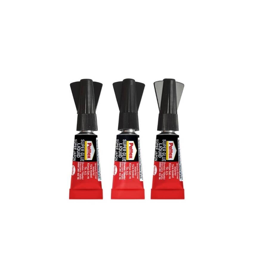 Pattex Japon Süper Mini Yapıştırıcı, 3 x 1 gr, Suya Dayanıklı - 4