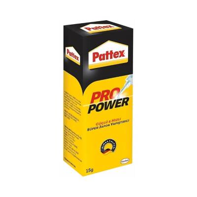 Pattex Pro Power Süper Japon Yapıştırıcı, 15 gr, Hızlı, Güçlü Yapışma - Pattex