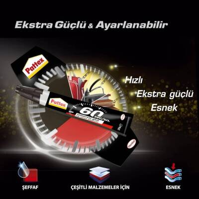 Pattex Universal Yapıştırıcı, 60 Saniye Kuruma, 20 gr, Güçlü Yapışma - 5