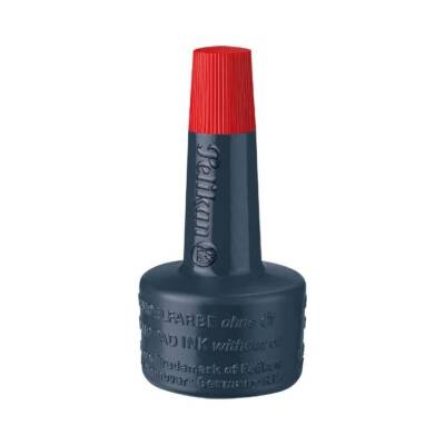 Pelikan Istampa Mürekkebi 28 ml, Kaşe ve Mühürler İçin İdeal, Kırmızı - Pelikan