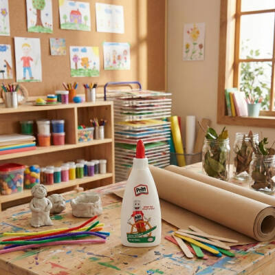 Pritt Beyaz Tutkal Kids Art, 110 gr, Solvent İçermez, Yıkanabilir - 4