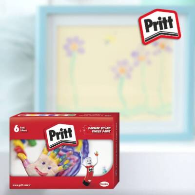 Pritt Parmak Boyası Seti, 6 Renk x 30 ml, Su Bazlı, Güvenli - 8