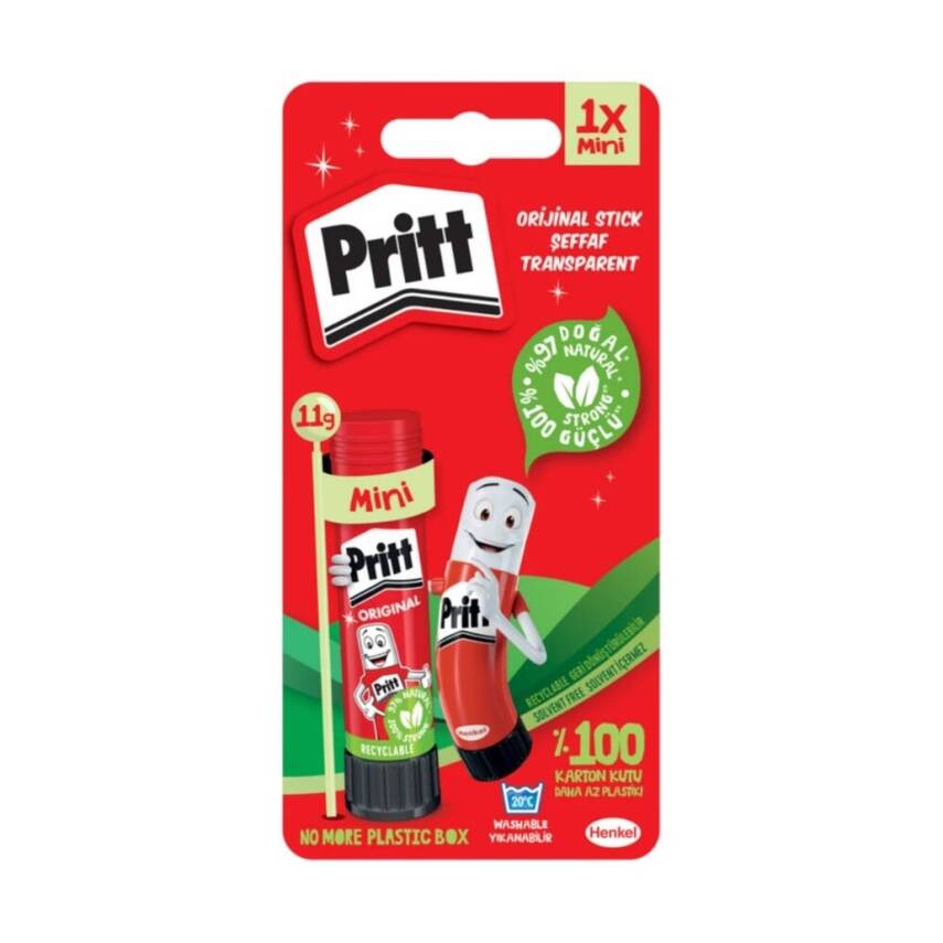 Pritt Stick Yapıştırıcı, 11 gr, Kağıt ve Karton İçin, Solvent İçermez - 1