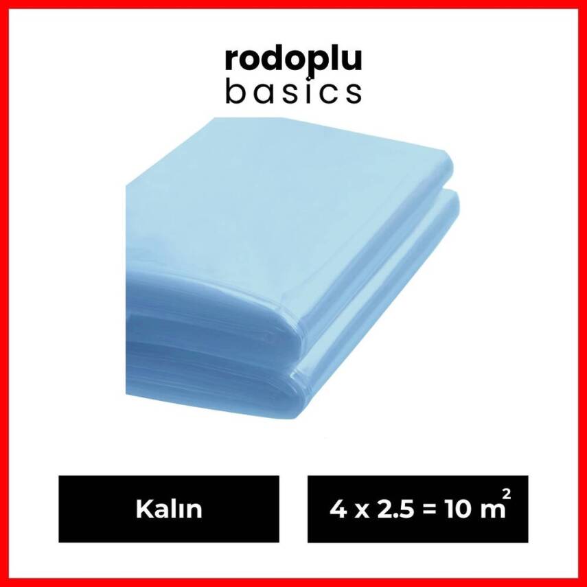 Rodoplu Basics Hışır Örtü, Naylon, Boya Badana ve Zemin, Kalın, 10 m² - 1