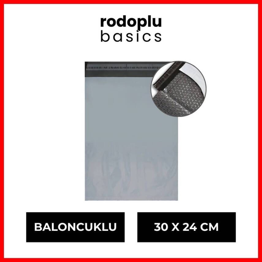 Rodoplu Basics Kargo Poşeti, 1 Adet, 30 x 24 cm, Baloncuklu, Naylon - 1