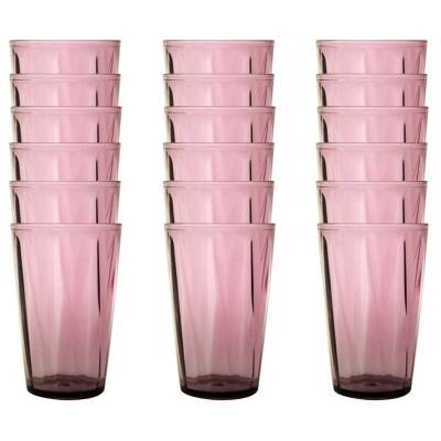 Rodoplu Basics Mika Bardak, 18 Adet, Plastik, 400 ml, Mor - 1