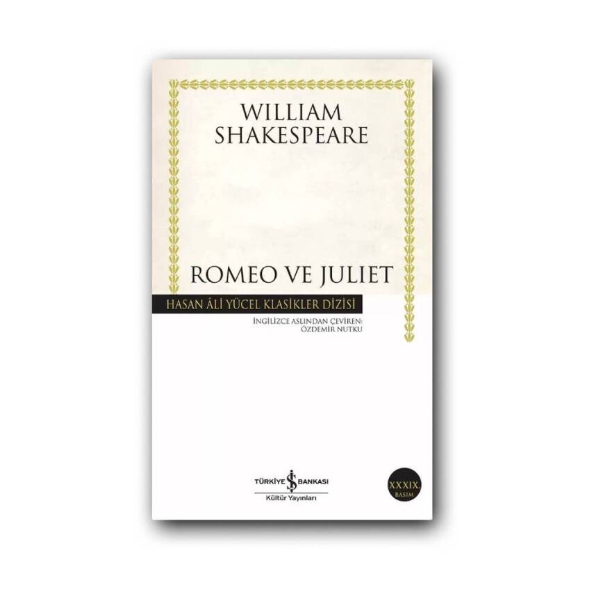 Romeo ve Juliet, William Shakespeare, Klasik Tiyatro, Karton Kapak - 1