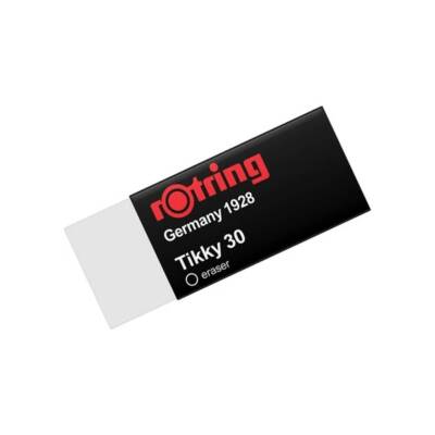 Rotring Tikky 30 Silgi, Tozsuz ve İz Bırakmaz Silme Performansı, Beyaz - 1