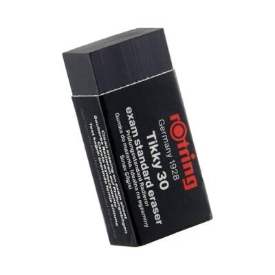 Rotring Tikky 30 Sınav Silgisi, Tozsuz ve İz Bırakmayan Silme, Siyah - 4