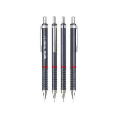 Rotring Tikky Retro Versatil Kalem 0.7 mm, Ergonomik, Metalik Gri - 5