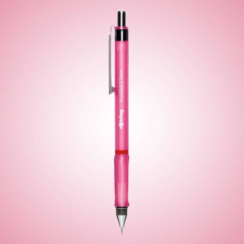 Rotring Visuclick Versatil Kalem 0.7 mm, Ergonomik, Metal, Opak Pembe - 2