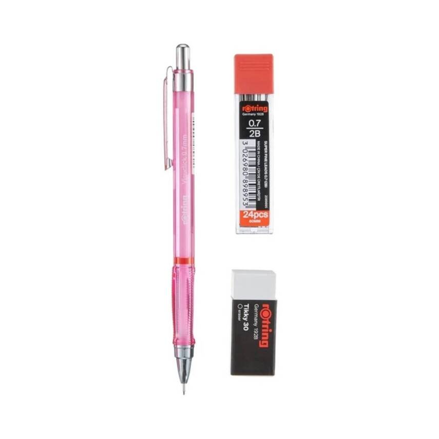 Rotring Visuclick Versatil Kalem Seti 0.7 mm, 3'lü Set, Pembe - 2