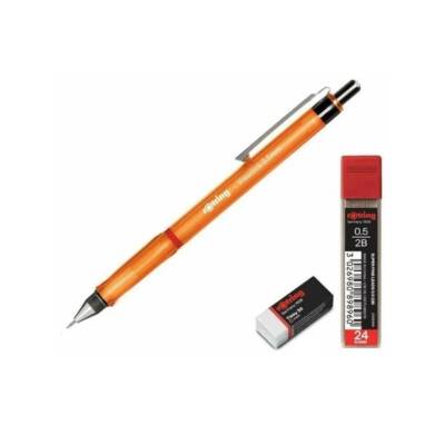 Rotring Visuclick Versatil Kalem Seti 0.7 mm, 3'lü Set, Turuncu - 2
