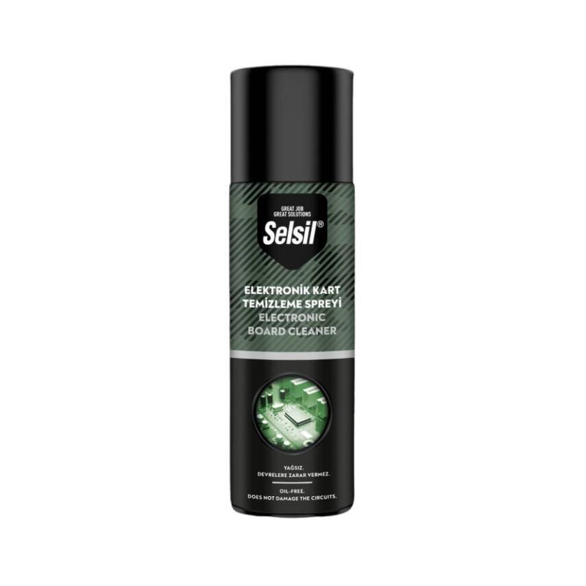 Selsil Elektronik Devre Kart Temizleyici, 200 ml, Yağsız ve Etkili - 1