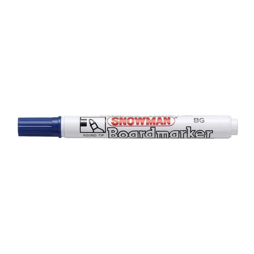 Snowman Beyaz Tahta Kalemi, Tekrar Doldurulabilir, 0.3 mm Uç, Mavi - 2
