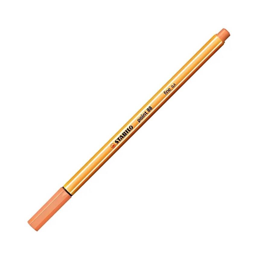 Stabilo Point 88 Fineliner Kalem, 0.4 mm Uç, Metal Uçlu, Kayısı Rengi - 2