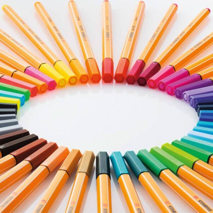 Stabilo Point 88 Fineliner Kalem, 0.4 mm Uç, Metal Uçlu, Kayısı Rengi - 6