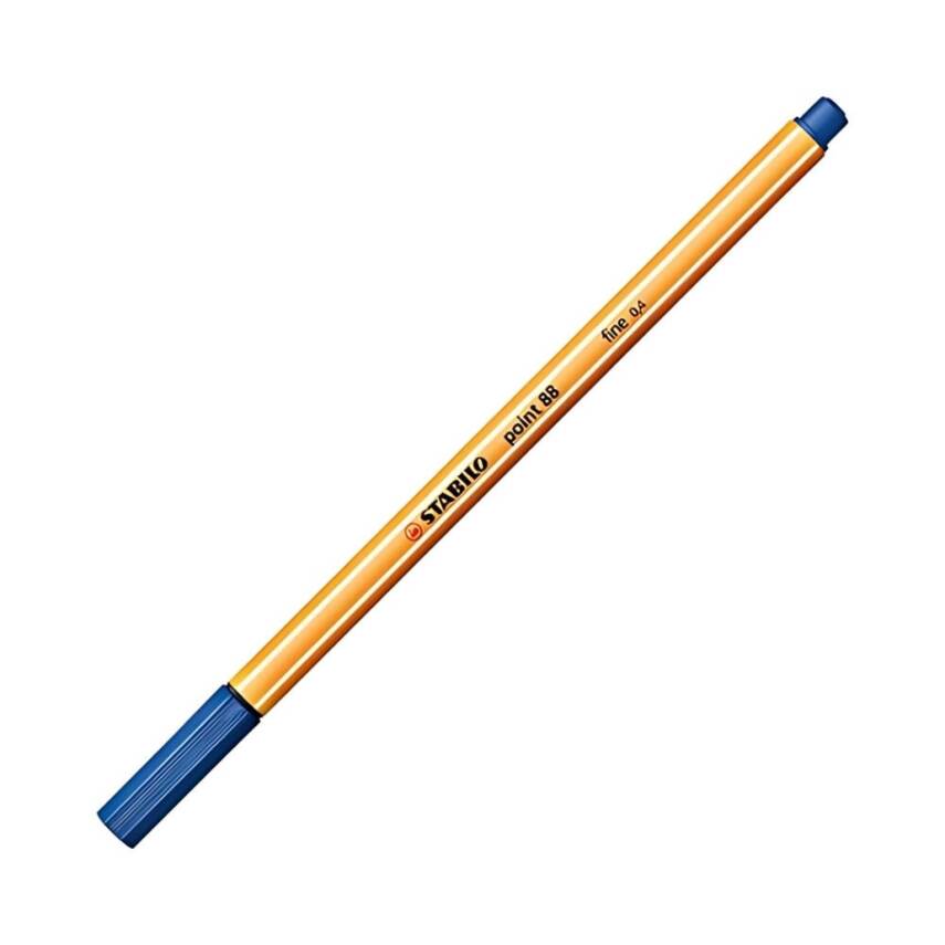 Stabilo Point 88 Fineliner Kalem, 0.4 mm Uç, Metal Uçlu, Mavi - 2