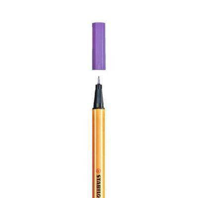 Stabilo Point 88 Fineliner Kalem, 0.4 mm Uç, Metal Uçlu, Mor - 2