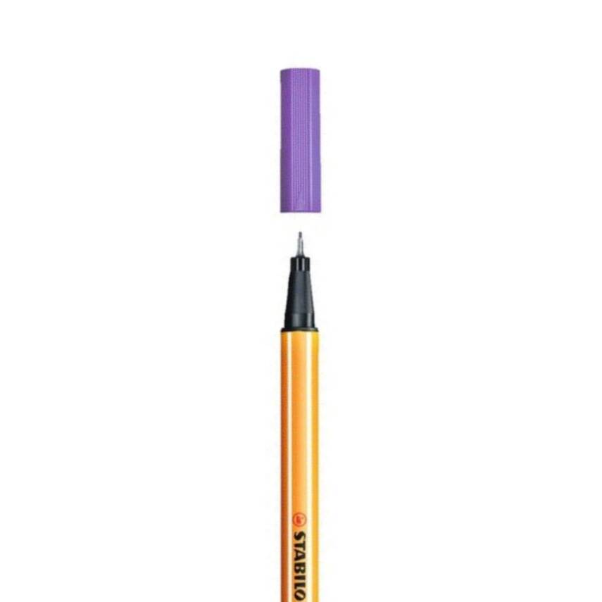 Stabilo Point 88 Fineliner Kalem, 0.4 mm Uç, Metal Uçlu, Mor - 2