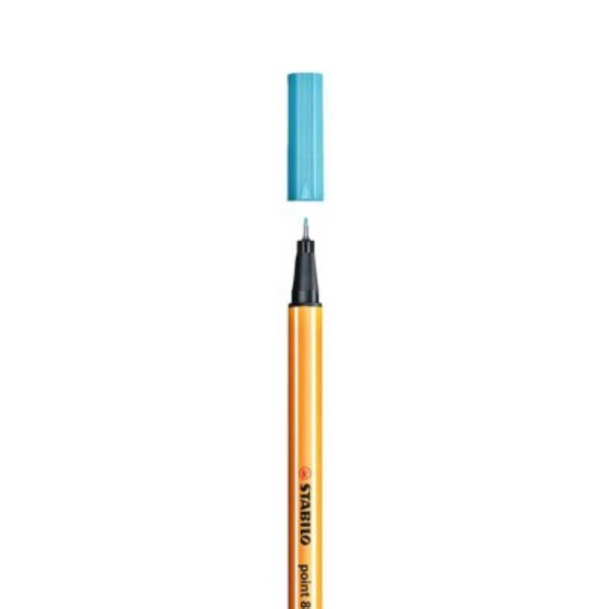 Stabilo Point 88 Fineliner Kalem, 0.4 mm Uç, Metal Uçlu, Uçuk Mavi - 2