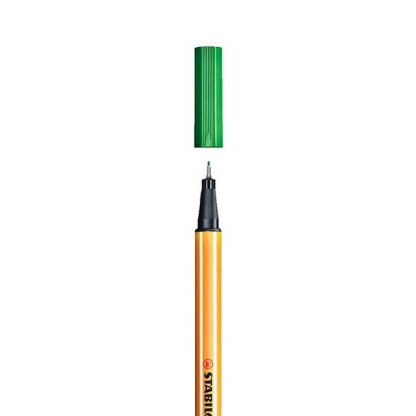 Stabilo Point 88 Fineliner Kalem, 0.4 mm Uç, Metal Uçlu, Yeşil - 2