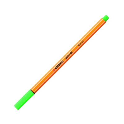 Stabilo Point 88 Fineliner Kalem, 0.4mm Uç, Metal Uçlu, Zümrüt Yeşili - Stabilo