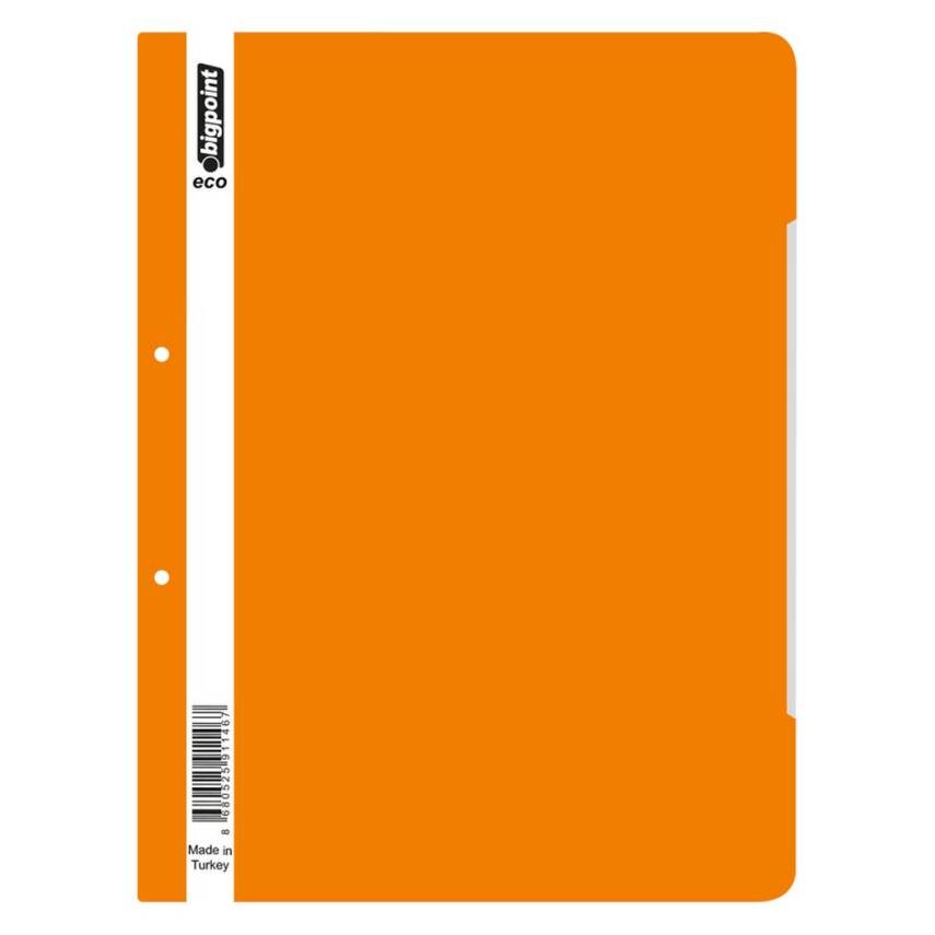 Bigpoint Telli Dosya, 50'li Paket, Standart, A4, Metal Tel, Turuncu - 1