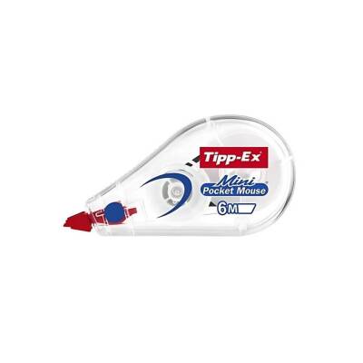 Tipp-Ex Mini Pocket Mouse Şerit Silici, 5mm x 6m, Yırtılmaya Dayanıklı - Tipp-Ex