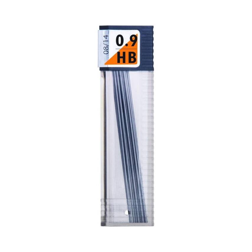 Tombow Min Mono Leaf 0.9mm HB Kalem Ucu, 12 Uçlu, Dayanıklı, Siyah - 1