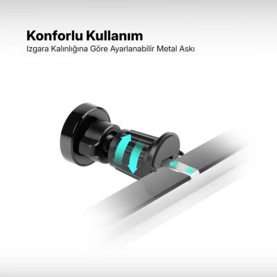 Ttec EasyDrive Pro Araç İçi Telefon Tutucu, Dönebilen Başlık, Siyah - 8