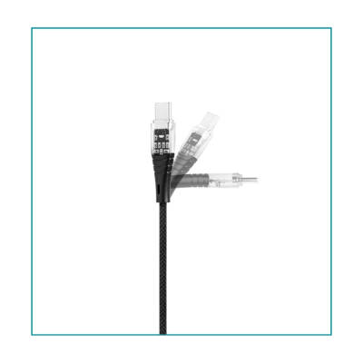 Ttec ExtremeCable Transparan Şarj Kablosu, USB-C –USB-C, 1.2 m, Siyah - 3