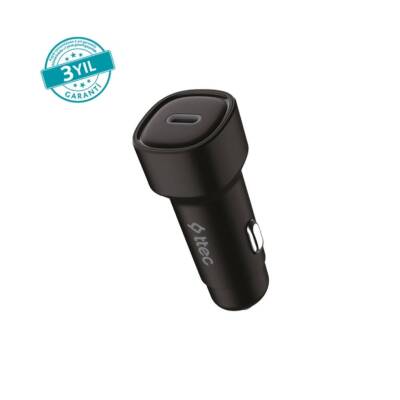 Ttec PD Araç Şarj Aleti, 30W, PD, USB-C, Akım Korumalı, Siyah - TTEC