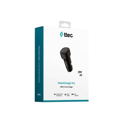 Ttec PD Araç Şarj Aleti, 30W, PD, USB-C, Akım Korumalı, Siyah - 4